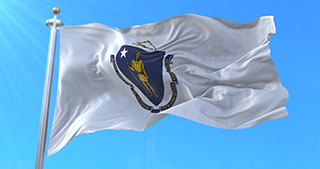 flag american state Massachusetts region